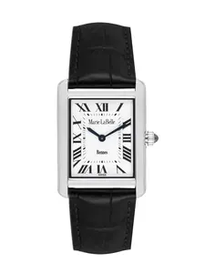 שעון יד מרי לה בל עם רצועת עור שחורה ,להיט!! MLB.614.111
